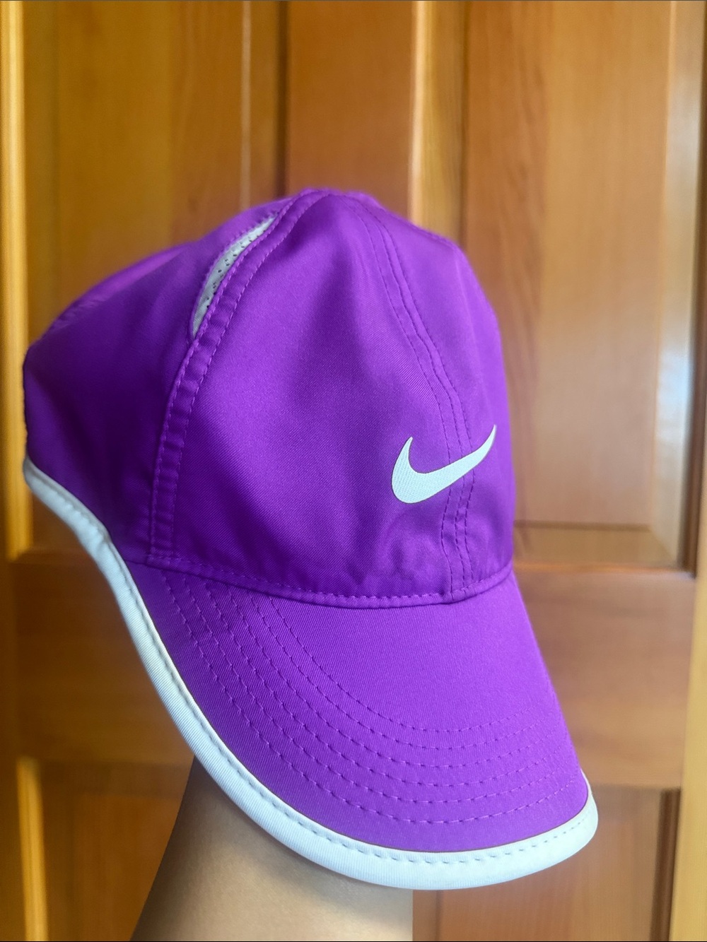 Nike Purple Running Cap with White Swoosh